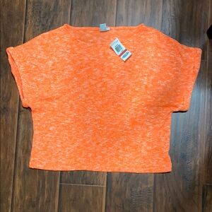 🆕 Bar lll Bright Orange Cropped Top